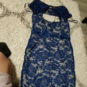 Lacy blue dress